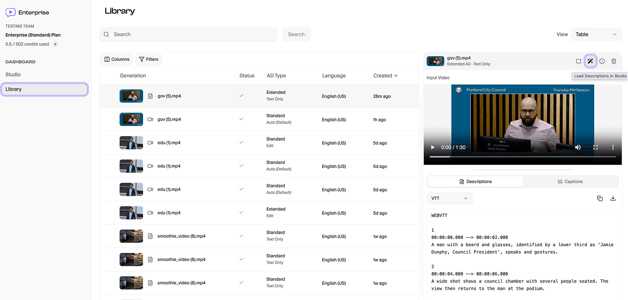Accessing the Edit tab
