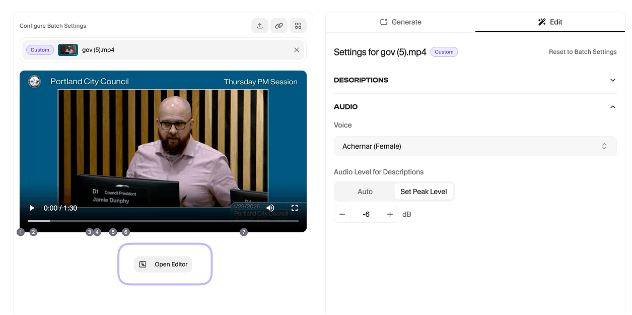 Using the Timeline Editor