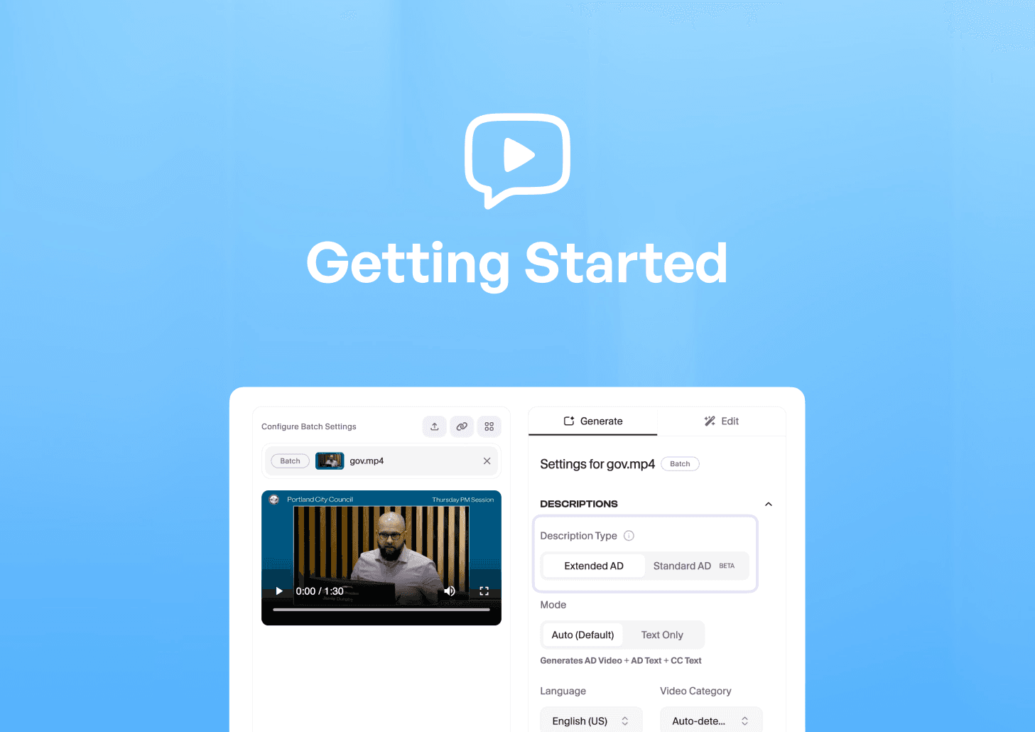 How to Generate Audio Descriptions